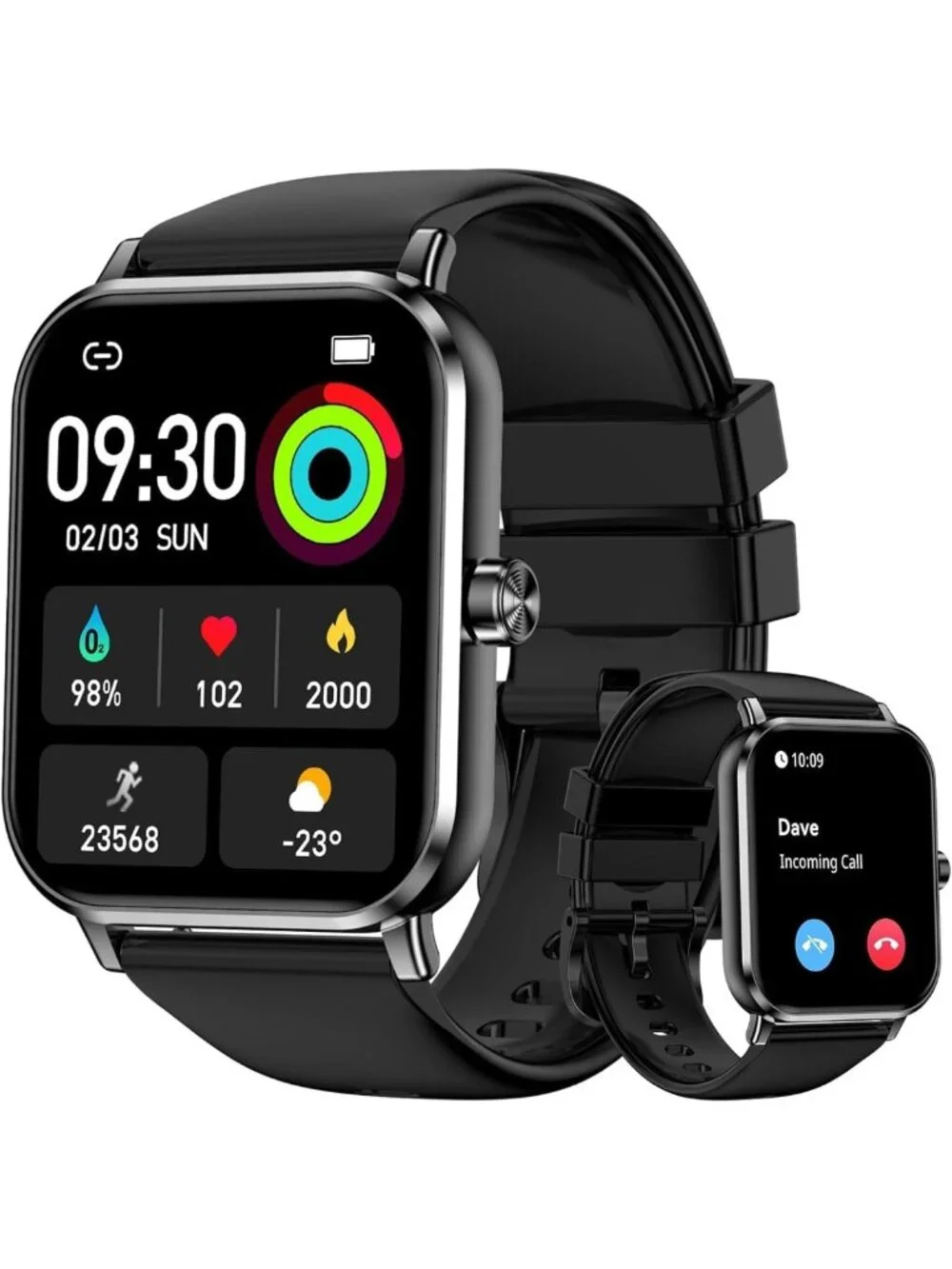 HD Touchscreen Smart Watch for Fitness, Bluetooth Calling, 130+ Sports Modes